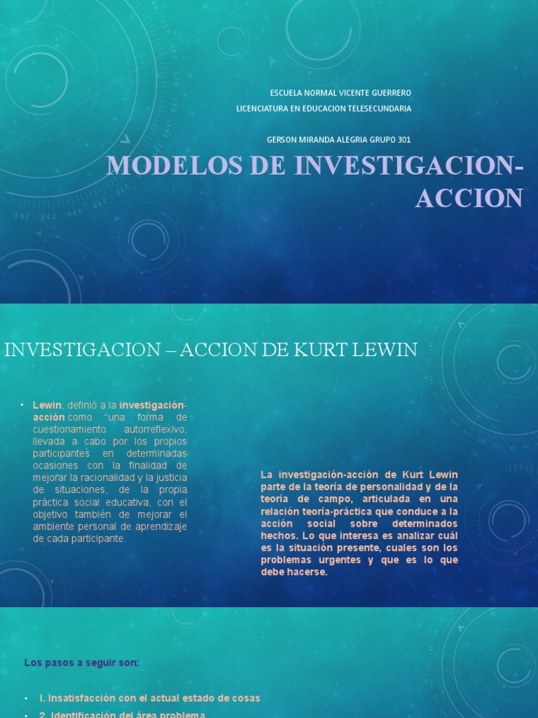 Modelos de Investigacion-Accion | PDF | Investigación para la Acción |  Ciencia cognitiva