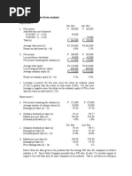 Requirement 1 This Year Last Year: Case 3 (Comprehensive Ratio Analysis)