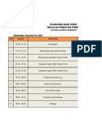 Rundown Hari Guru