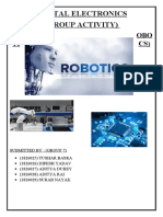 Digital Electronics (Group Activity) : (R OBO TI CS)