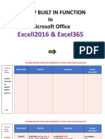 6 Function Built In (Excel 2019 dn 365)