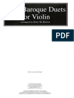 Barlow - Easy Baroque Duets For Violin PDF