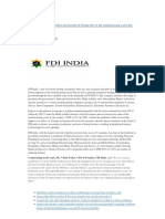 FDI India Sees Highest Influx and Demand of Foreign Debt in The Manufacturing Sector This Year PDF