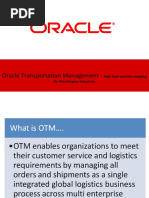 Oracle Transportation Management - Highlevelsolution