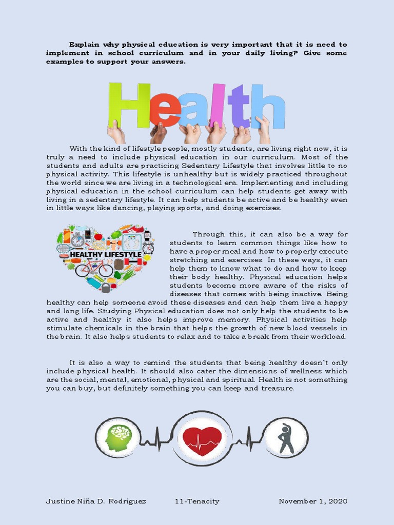 Importance of Physical Education in Schools | PDF | Self-Improvement ...