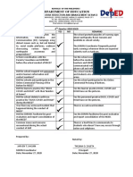 Mariveles National High School Annex Alion 4TH Nsed Report November 27, 2020