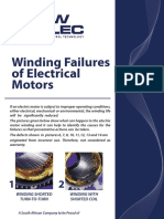 Winding Failures of Electrical Motors: Winding Shorted Turn-To-Turn Winding With Shorted Coil