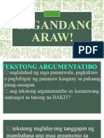 Week 5-Tekstong Argumentatibo
