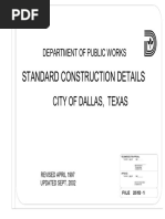 Department of Public Works: Standard Construction Details