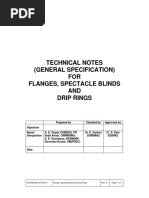 Technical Notes (General Specification) FOR Flanges, Spectacle Blinds AND Drip Rings