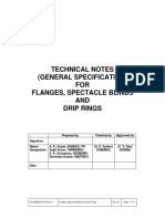 Technical Notes (General Specification) FOR Flanges, Spectacle Blinds AND Drip Rings