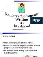 Comments Writing