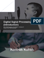 Digital Signal Processing (Introduction)