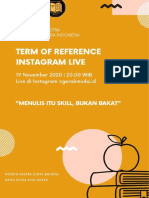 TOR Kegiatan Live Instagram November 2020 Sastra GPI PDF