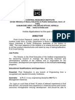 Invites Applications For The Post of Director