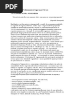 A formação dos Profissionais de Segurança Privada