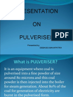 Presentation ON Pulveriser: Presented by Debasis Mahapatra