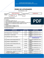 Roteiro Bimestral - II Unidade - 8º