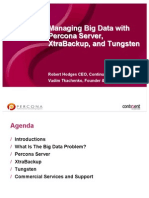 Managing Big Data with Percona Server, XtraBackup, and Tungsten
