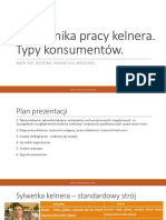 Technika Pracy Kelnera. Typy Konsumentów - Kopia