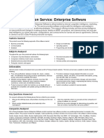 Pricing Evaluation Service: Enterprise Software: Markets Covered