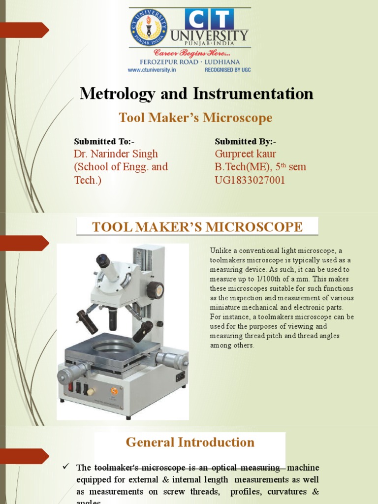 MI Tool Makers Microscope PDF Microscope Optics