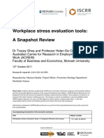 Workplace Stress Evaluation Tools Snapshot PDF