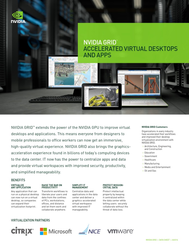 NVIDIA GRID Datasheet NV US FNL Web PDF | PDF | Graphics Processing ...