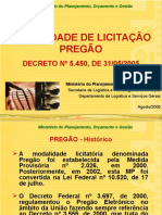 Apresentação LEGISLAÇÃO PregãoEletronico