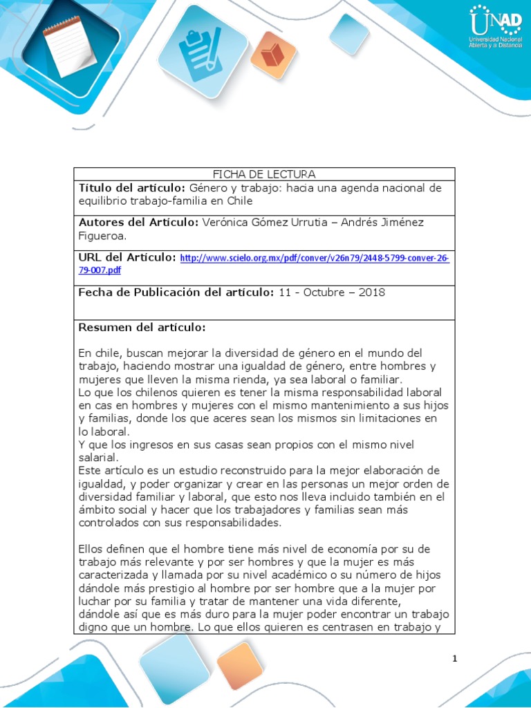Igualdad de Género en el Trabajo en Chile | PDF | Mujer | Igualdad de ...