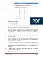 AMO (2014 Past Papers) Secondary - 1: Yto Maths Centre