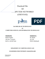 Practical File on Computer Networks (CSEN3102
