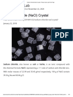 Sodium Chloride (NaCl) Crystal - Physics Open Lab Home Page