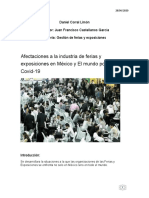 Afectaciones A La Industria de Ferias y Exposiciones en México y El Mundo Por Parte Del Covid-19