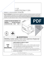 Mastertemp TM 125 Calentador para Piscina y Spa Manual de Instalación y Operación PDF