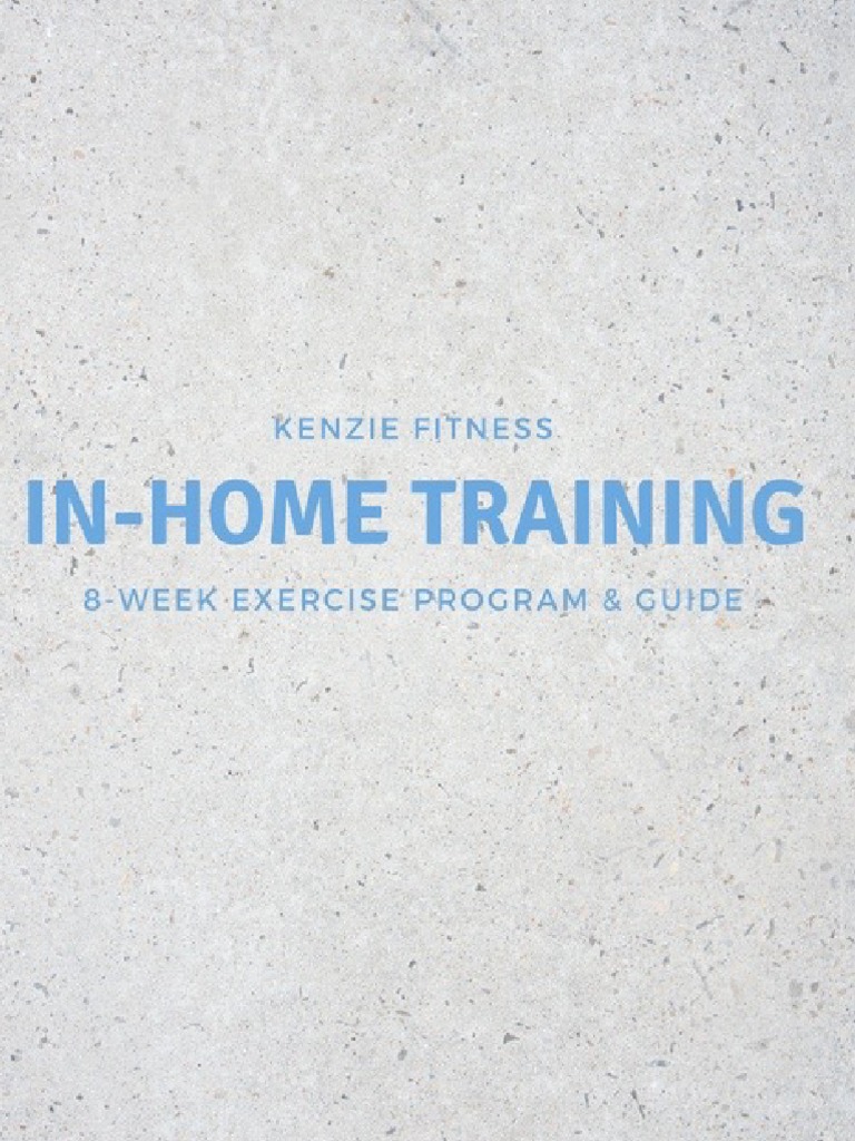 8-Week At-Home Workout Program | PDF | Determinants Of Health ...