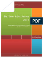 OPTIMIZED TITLE FOR MS EXCEL AND MS ACCESS LABORATORY DOCUMENT