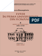 Iancu Braustein-Evreii in Prima Universitate Din Romania 1