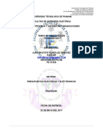 PARARRAYOS Presupuesto Electrico y Electronico