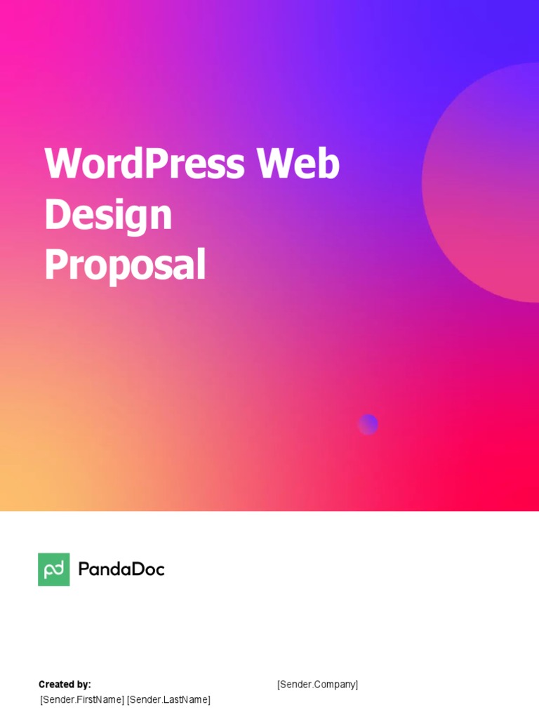 WordPress Web Design Proposal Template | PDF | Web Design | Word Press
