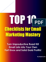 TOP 10 Email Marketing Checklists