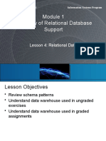 Overview of Relational Database Support