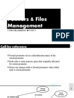 Pointers & Files Management C Programming