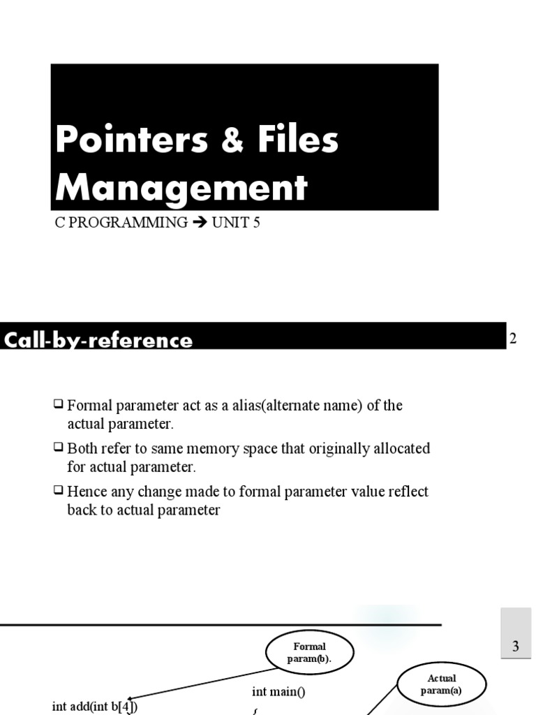 Understanding Pointers in C Programming | PDF | Pointer (Computer ...