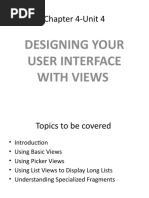 Chapter 4-Unit 4: Designing Your User Interface With Views