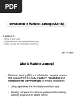 Introduction To Machine Learning (CS419M)