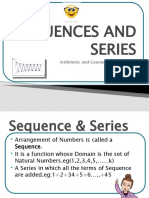 Sequences and Series: Arithmetic and Geometric Progression