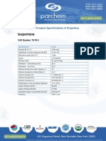 Isopentane: Typical Product Specifications & Properties