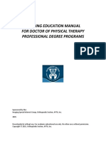 Imaging Education Manual For Doctor of Physical Therapy Professional Degree Programs