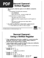 Second Operand: Shifted Register: Either